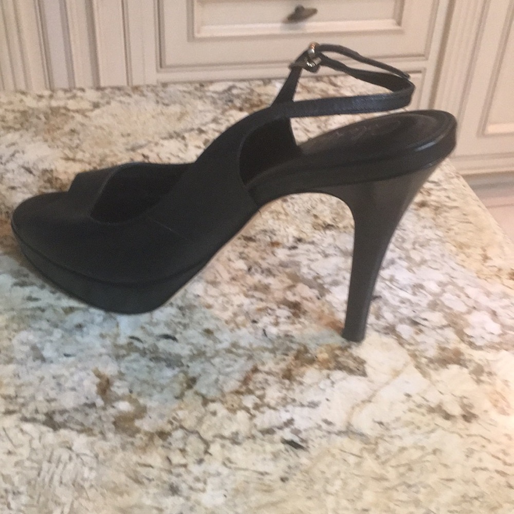 Cole Haan Black Leather Platforms 8 1/2
